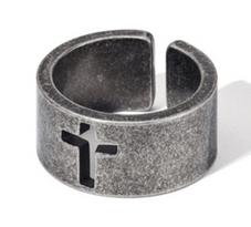 復古鏤空十字戒指