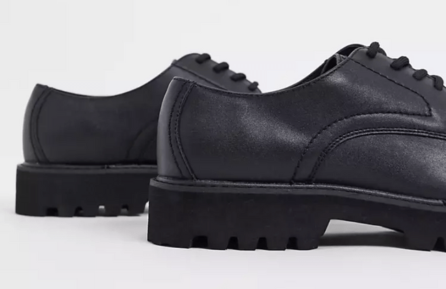 Asos Design黑色3孔馬丁鞋